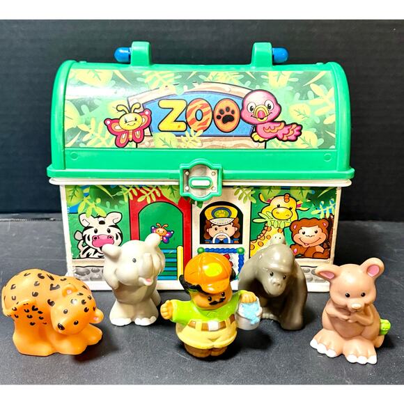 Fisher-Price Little People On-The-Go Zoo playset
Zoo keeper 4 animals safari - Picture 1 of 7